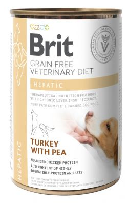 Корм вологий Brit Veterinary Diet для собак з захворюванням печінки з індичкою 400 г (100275/6030)