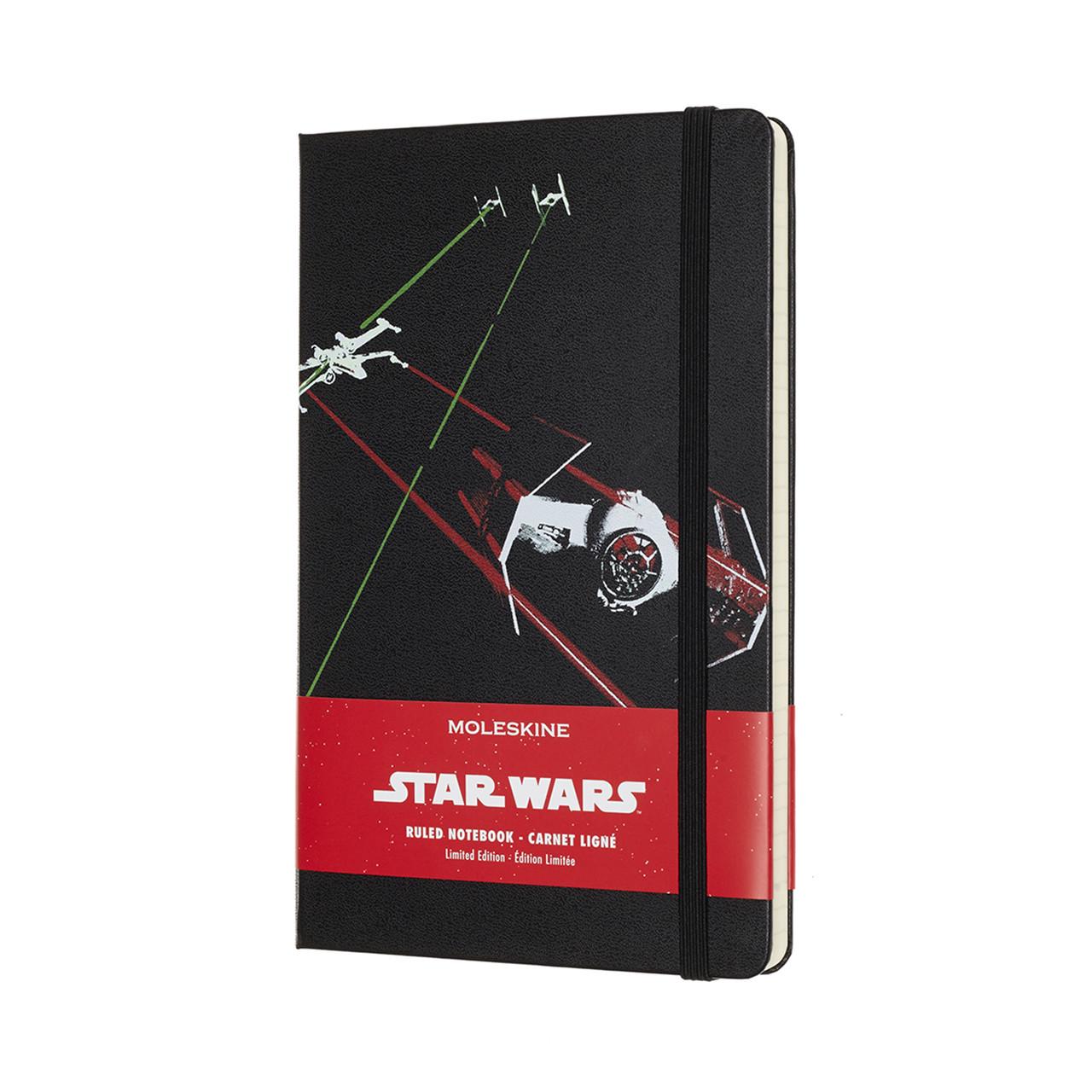 Блокнот Moleskine Limited Star Wars средний 13х21 см 240 страниц в линейку корабли (8058341713471)