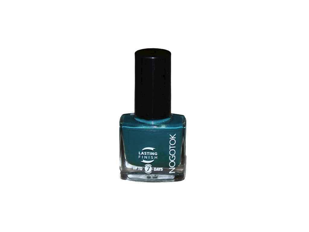 Лак для нігтів Nogotok Style Color №126 Темно-зелений з блискітками 6 мл (822615)