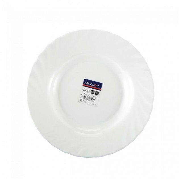 Тарілка Luminarc Trianon 24,5 см Білий (HLD6890) Тарілка Luminarc Trianon 24,5 см Білий (HLD6890)