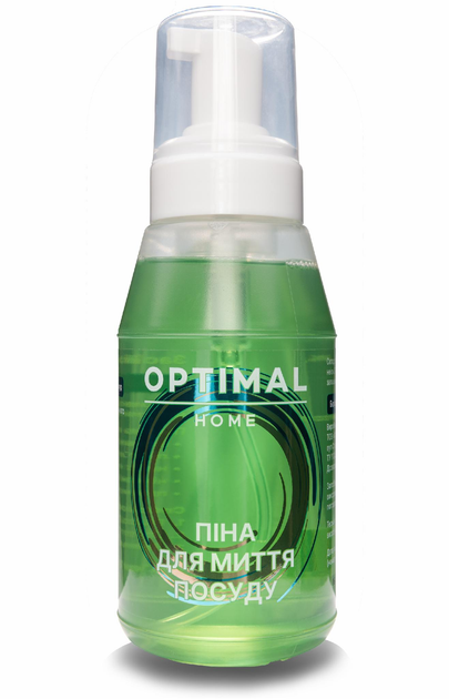 Средство для мытья посуды Optimal Home пена с дозатором 340 мл (2413)
