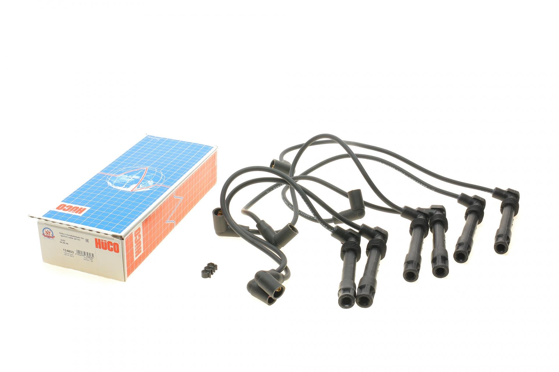Проводи запалювання Audi A4/A6/A8/VW Passat 2.4/2.6/2.8i 94-00 HÜCO (134803 HITACHI) Проводи запалювання Audi A4/A6/A8/VW Passat 2.4/2.6/2.8i 94-00 HÜCO (134803 HITACHI)
