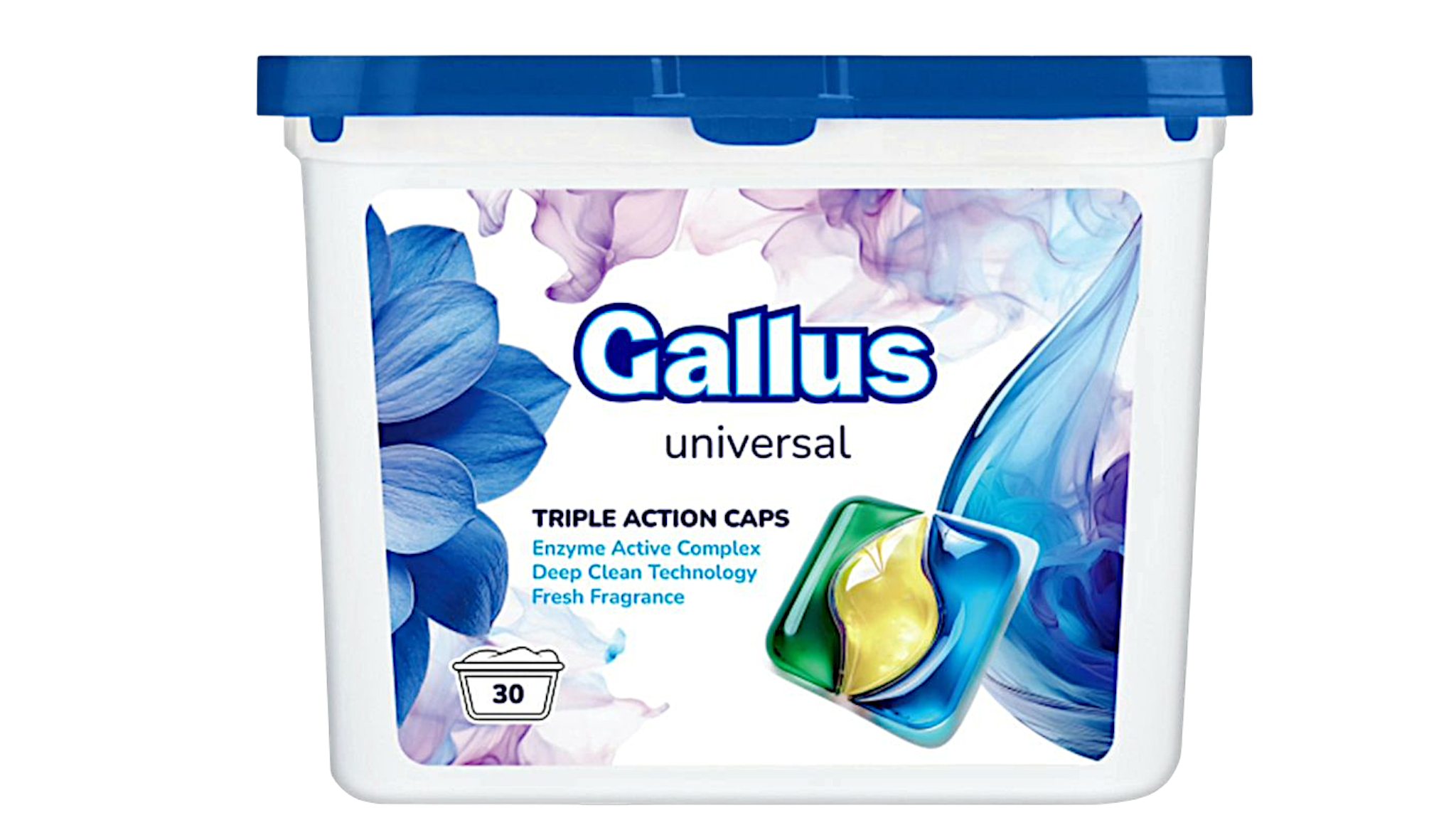 Набор капсул для машинной стирки Gallus Universal 3in1 30 шт. 490 г/18 стирок 18 шт. 270 г (301701/3538)
