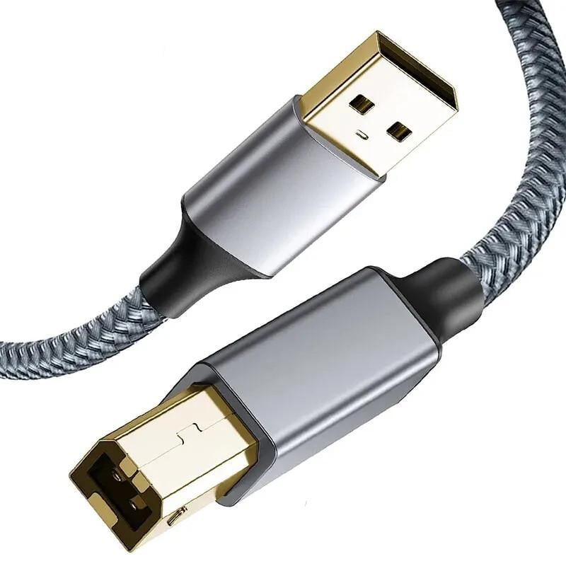 Кабель для принтера/сканера в обплетенні USB 2.0 3 м (2469477849)
