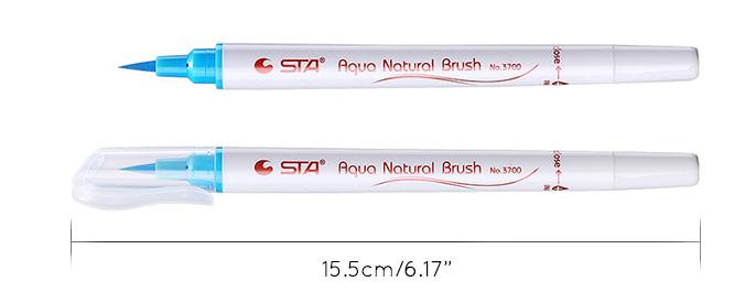 Набор акварельных маркеров STA Aqua natural brush 36 шт. (STA3700/36) - фото 9