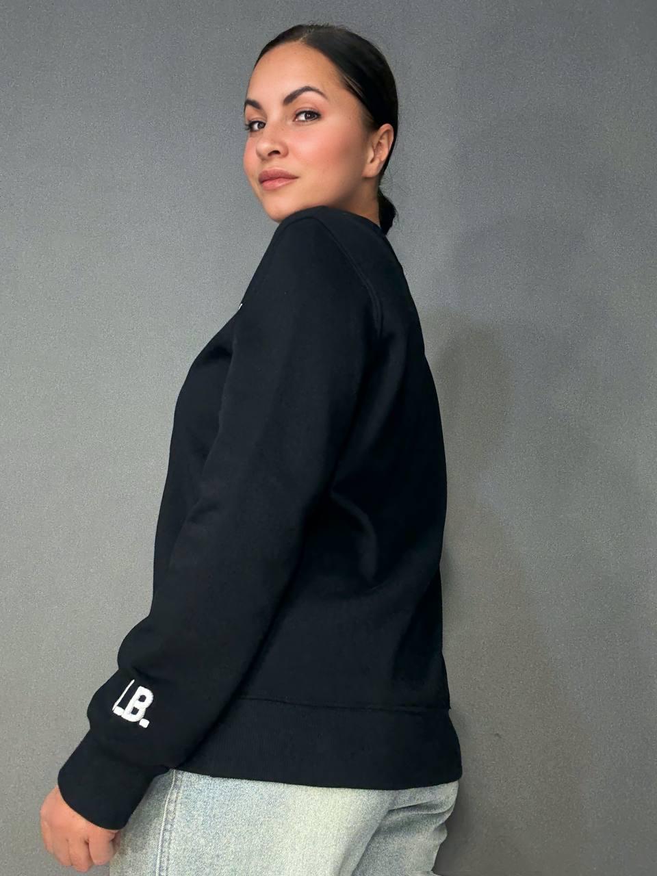 Свитшот женский PEPPER MINT 23-18 NO ONE IS YOU флис утепленный по фигуре L Черный (1125) - фото 7 Свитшот женский PEPPER MINT 23-18 NO ONE IS YOU флис утепленный по фигуре L Черный (1125) - фото 7