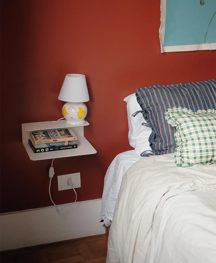 Полиця-тумба приліжкова металева NC Home Pardal Білий (110422) - фото 3 Полиця-тумба приліжкова металева NC Home Pardal Білий (110422) - фото 3