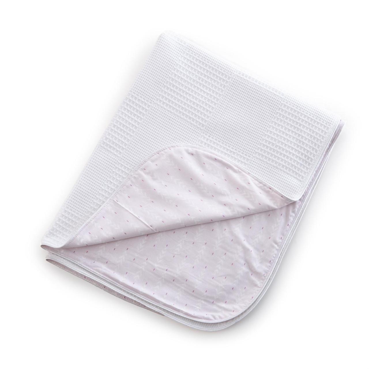 Детский набор плед и подушка Twins Waffle 100х80/40x60 см Розовый