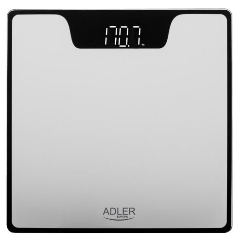 Весы Adler AD 8174 Silver 180 кг LED-дисплей и стекло 6 мм Серебристый