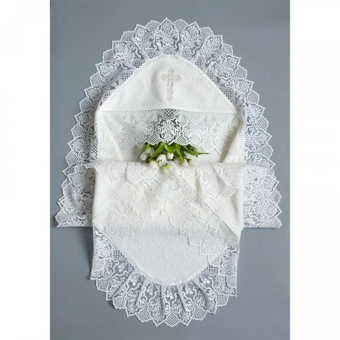 Крыжма для крещения Валенсия Молочный (5910) Крыжма для крещения Валенсия Молочный (5910)