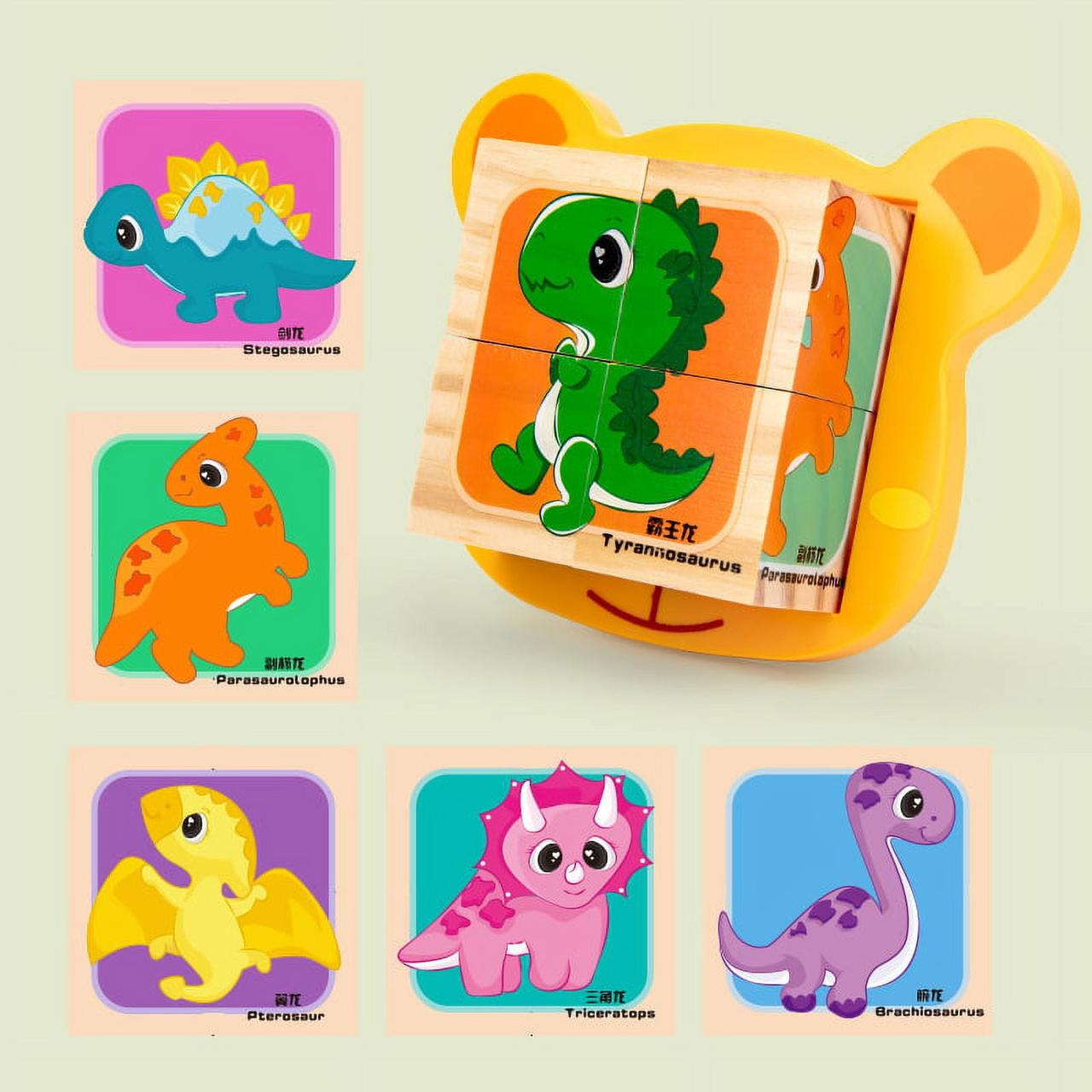 Іграшка розвиваюча Кубики-пазл Динозаври (2455294533) - фото 3 Іграшка розвиваюча Кубики-пазл Динозаври (2455294533) - фото 3