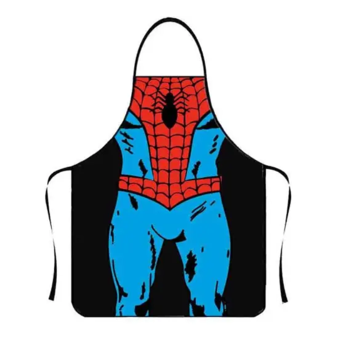 Фартух з приколом Людина павук 75х60 см Різнокольоровий (50033)