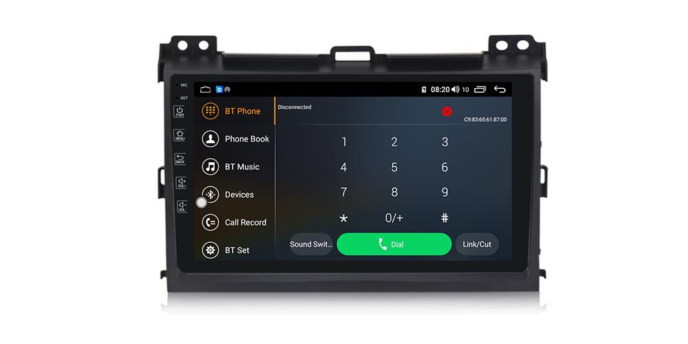 Автомагнітола штатна Torssen Toyota Prado 120 FL9 4+64Gb 4G Carplay DSP (202306632)