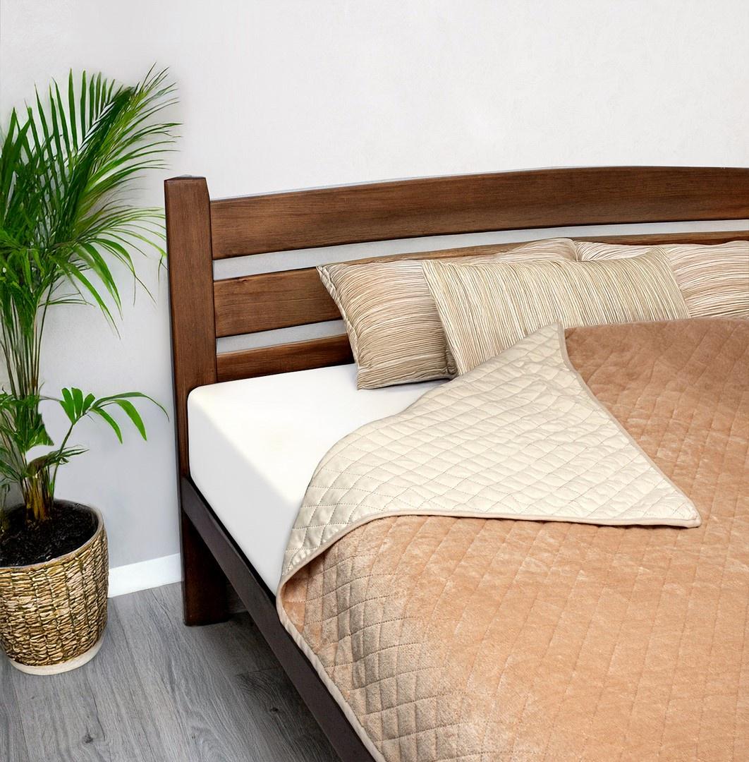 Покрывало флисовое двухстороннее Zastelli Camel/квадраты 140х205 см (22047)