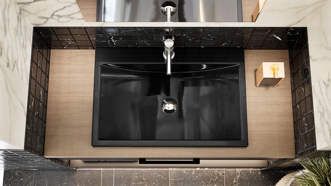 Умивальник накладний Status Braun Low Black (696) - фото 6