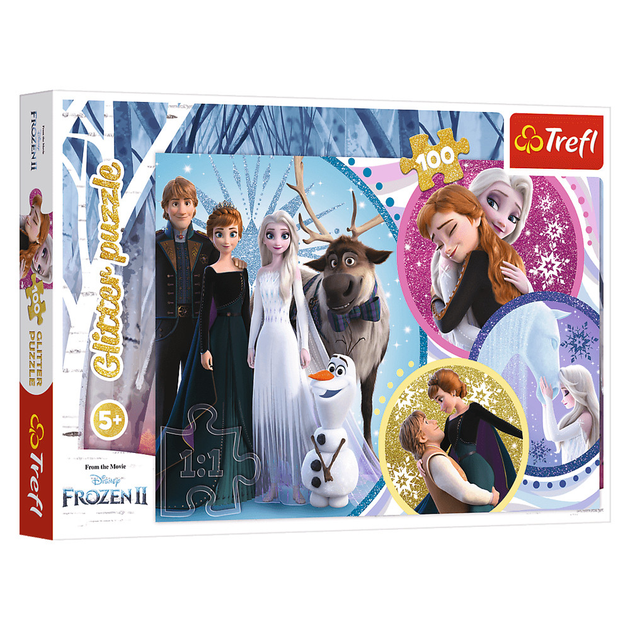 Пазли Trefl Глітерні Дружня команда Дісней Крижане серце 2 100 ел. (5900511148176)