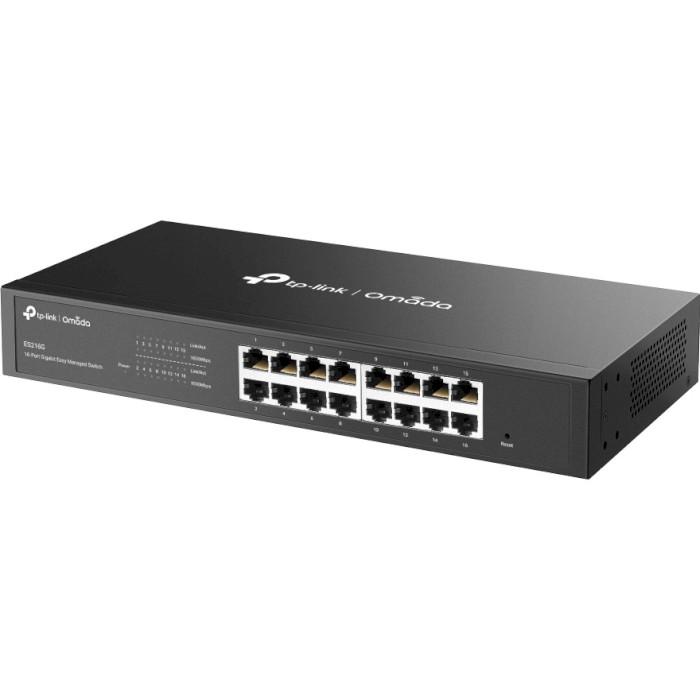 Коммутатор управляемый TP-Link Omada ES216G 32 Gbps Black (30492293)
