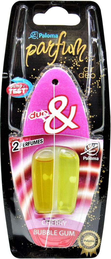 Ароматизатор для авто Paloma Duo Cherry+bubble Gum на зеркало жидкий (0394400)