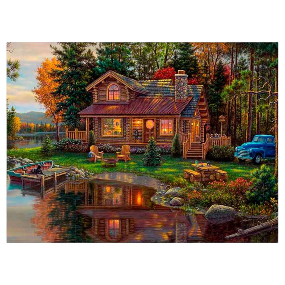 Картина по номерам МК 5318 Дубовый домик у озера 30х40 см (113827) Картина по номерам МК 5318 Дубовый домик у озера 30х40 см (113827)