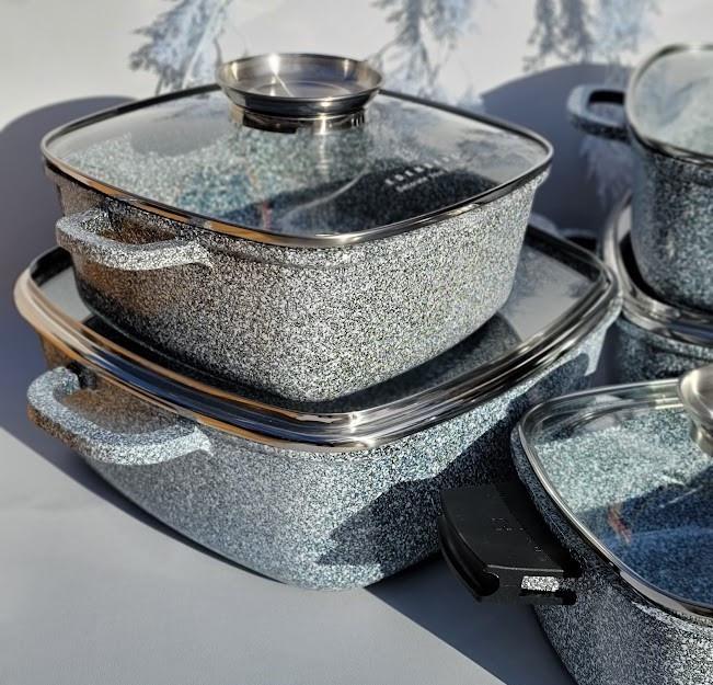 Набір каструль з гранітним антипригарним покриттям Edenberg EB-3987 10 пр. - фото 3