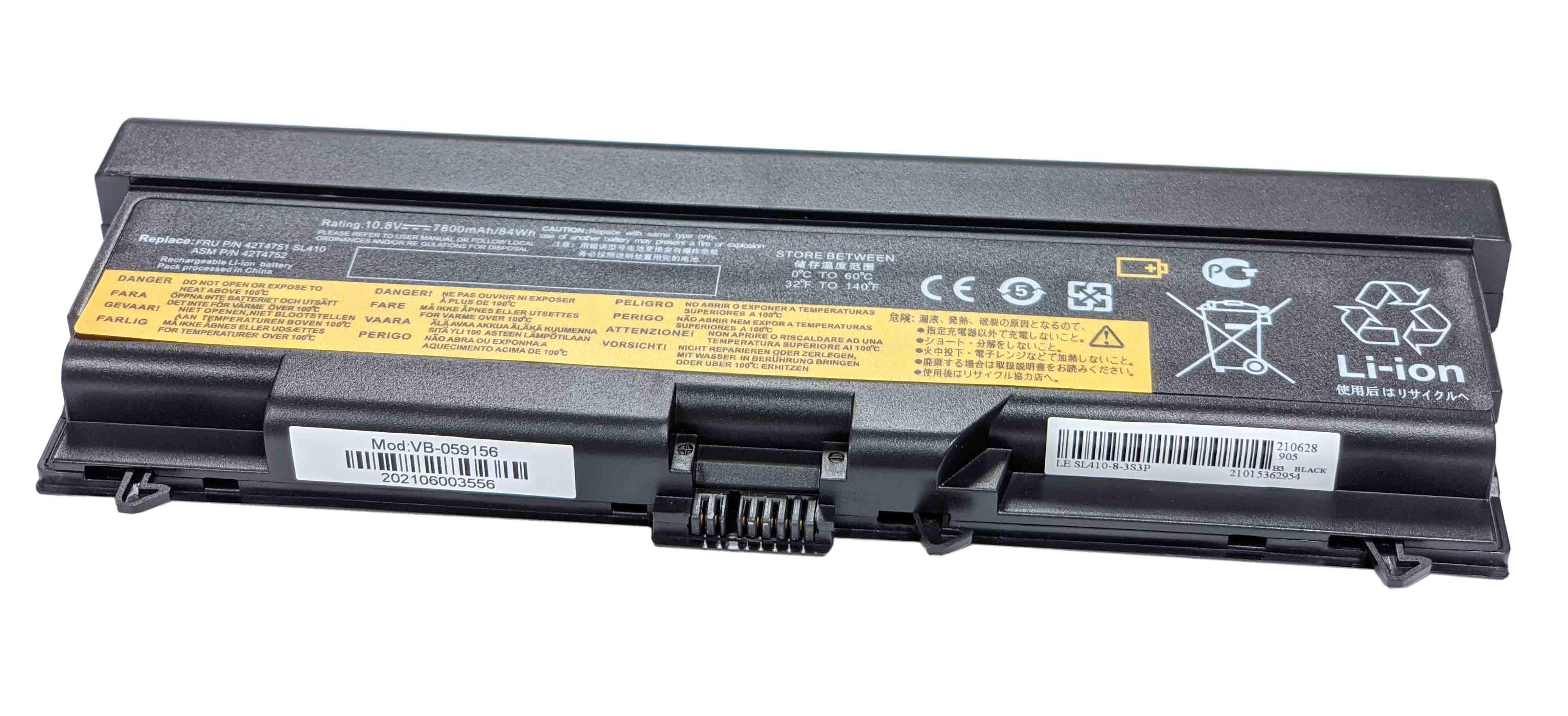 Аккумулятор для ноутбука Усил. Lenovo 42T4235 ThinkPad T430 10.8V Black 7200mAh OEM