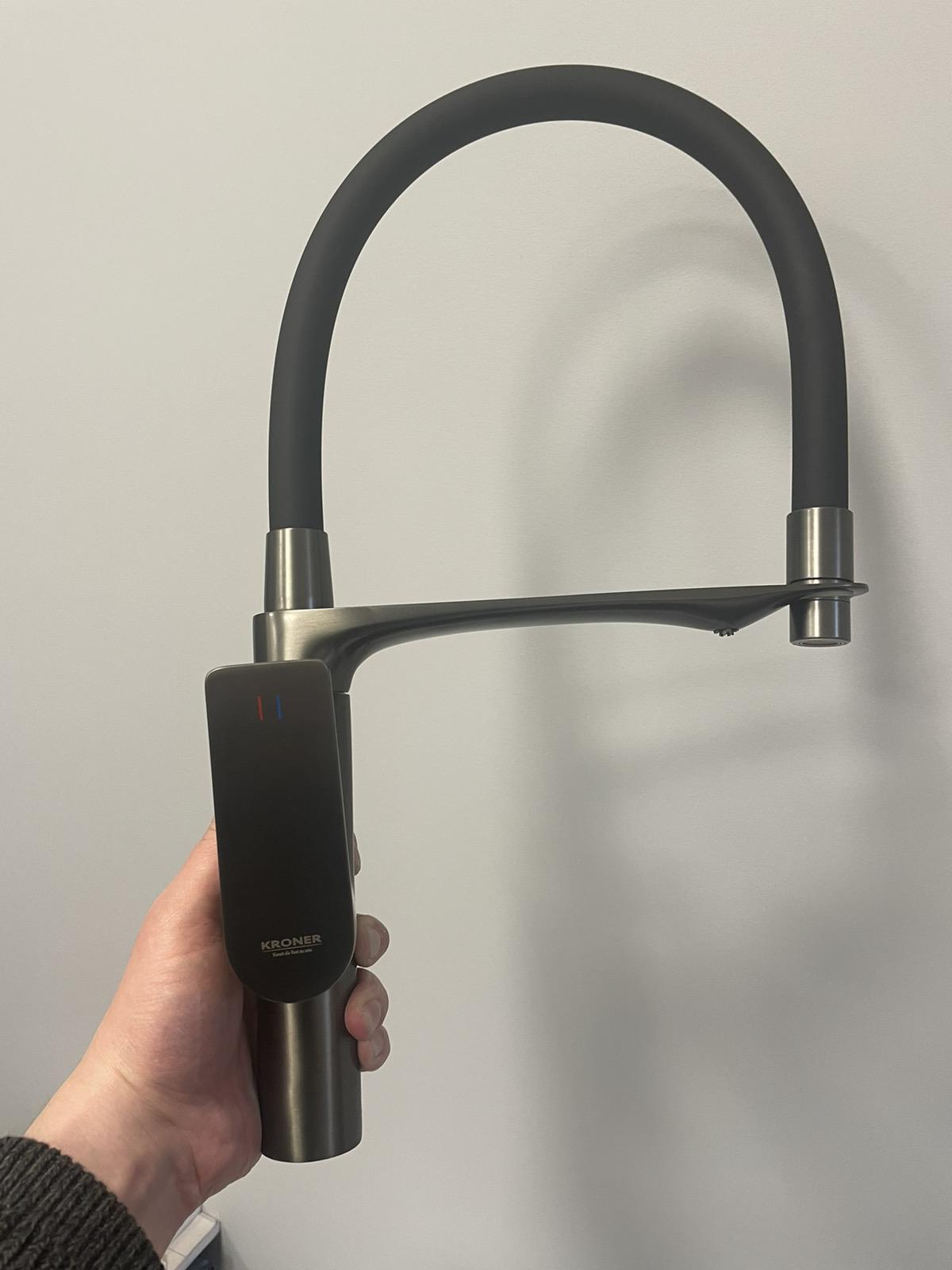 Мойка кухонная Kroner 7848LHM левая/смеситель для кухни с подключением к фильтру KRP Graz-GRP03815 - фото 15