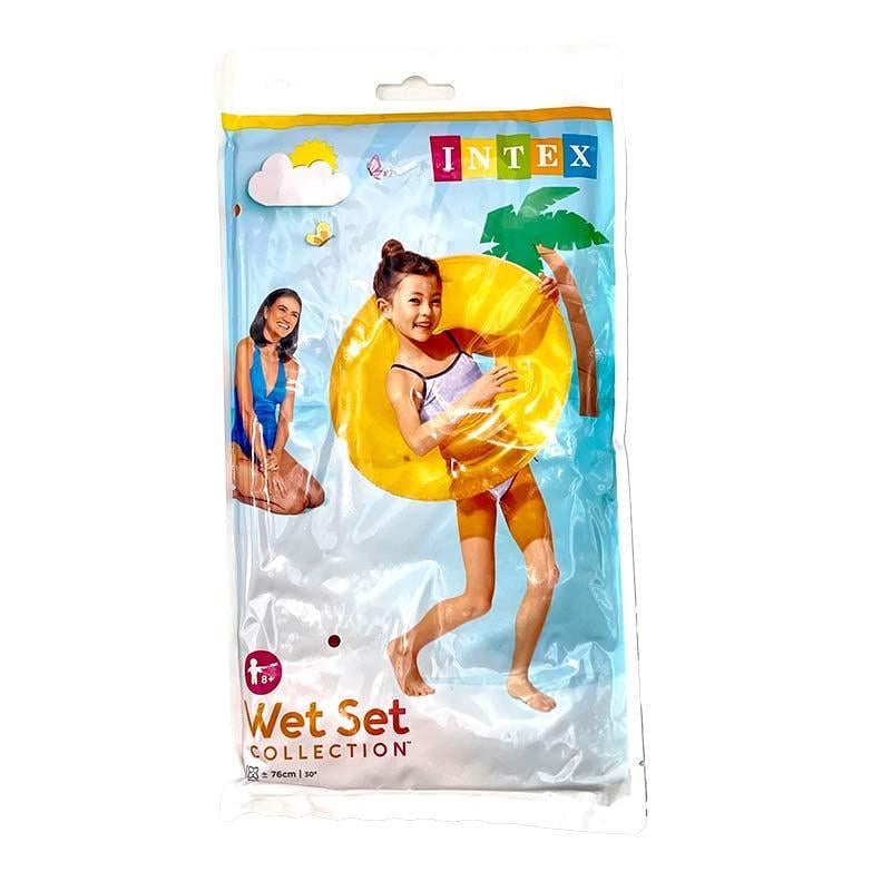 Надувний Круг Intex Неон 59260 76 см Yellow (27721435)