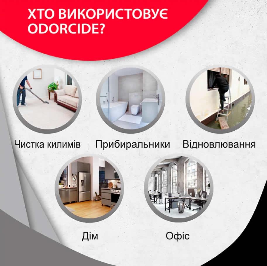 Засіб для видалення запаху органіки ODORCIDE Original formula Spray 500 мл (9896534) - фото 6