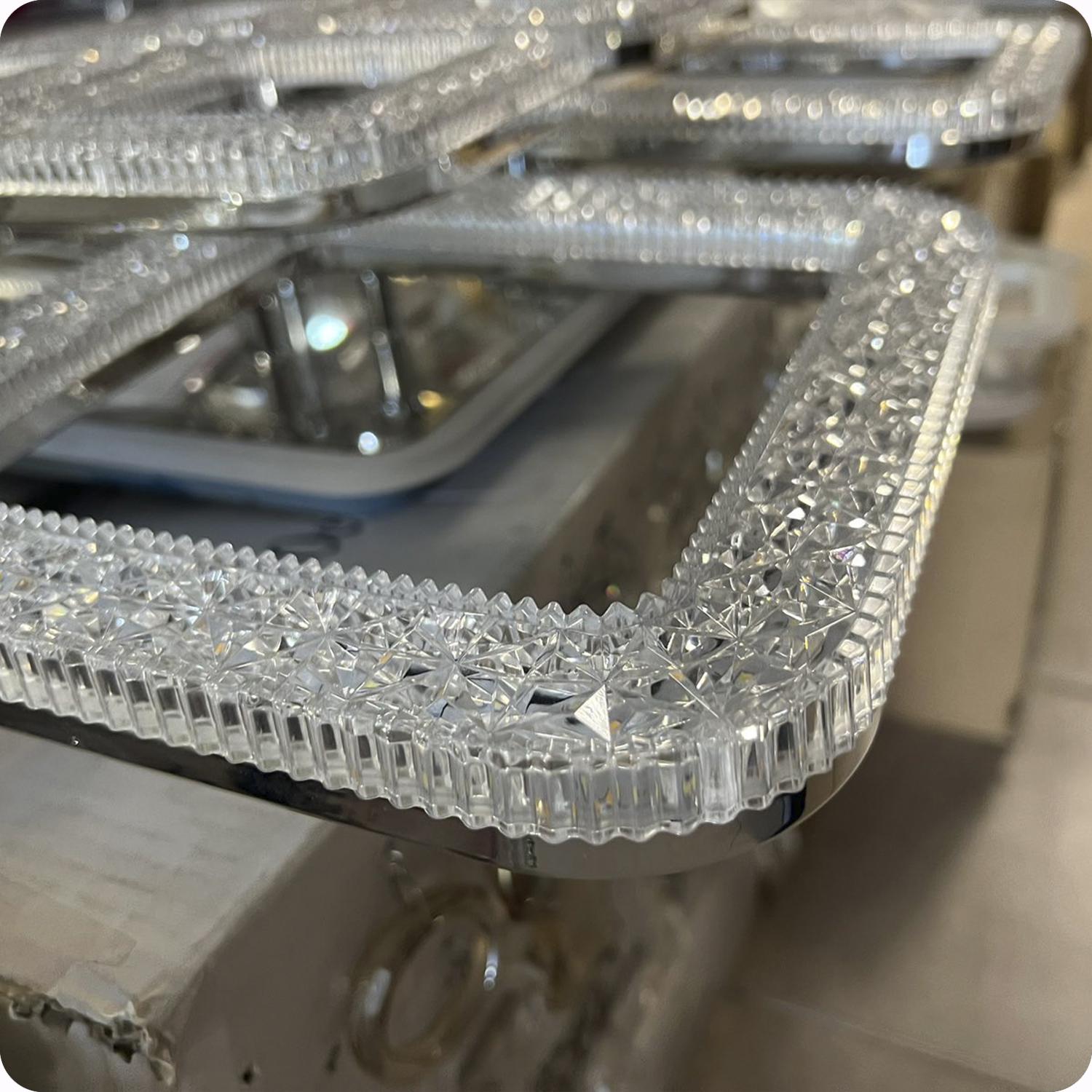 Люстра світлодіодна 517 Light 3color з пультом 80 Вт Білий (02071) - фото 9