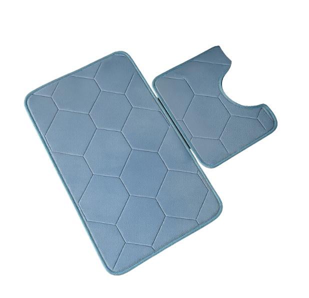 Набір килимків у ванну кімнату Romb Blue Luxury 2 шт. Blue (128615) Набір килимків у ванну кімнату Romb Blue Luxury 2 шт. Blue (128615)