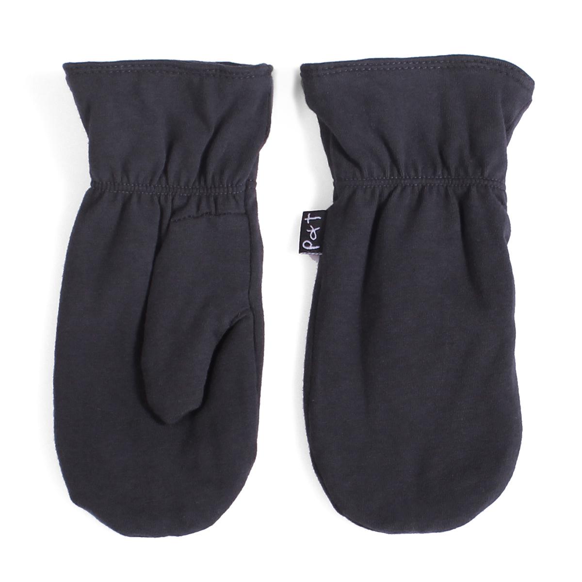 Рукавицы демисезонные для мальчика Peluche&Tartine S18MIT57 хлопковые двухслойные 3-5 лет Темно-серый (S18MIT57-DeepGray-3/5)