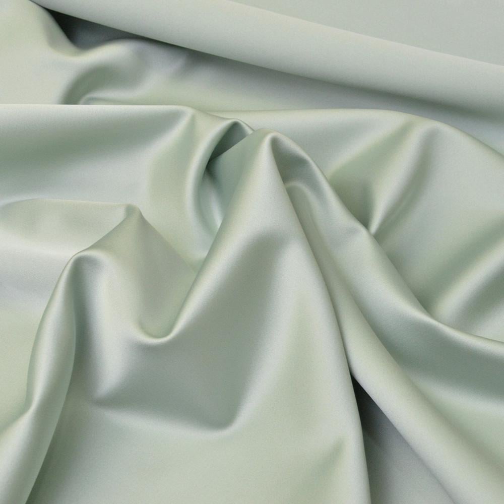 Ткань костюмная атласная Scarlett Светлая мята (15669)