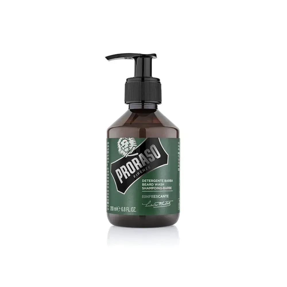 Шампунь для бороды Proraso Beard Shampoo Refresh с эвкалиптом/бергамотом и розмарином низкопенный 200 мл