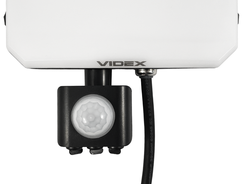Прожектор светодиодный Videx F3 VLE-F3-0305B-S с датчиком движения и освещенности 30W 5000K 220 V Black (7463) - фото 4 Прожектор светодиодный Videx F3 VLE-F3-0305B-S с датчиком движения и освещенности 30W 5000K 220 V Black (7463) - фото 4