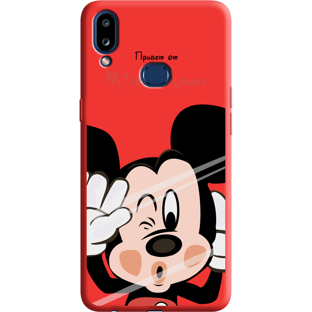 Чехол Boxface Samsung A107 Galaxy A10s Mister M Красный силикон (37944-cc58-38153)