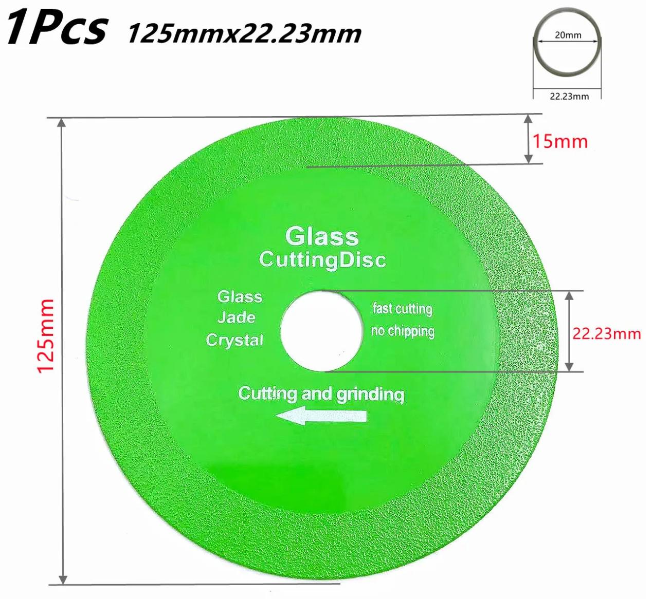 Диск алмазний для різки скла та керамічної плитки з ультра тонким різом 125 мм (29205379) - фото 2 Диск алмазний для різки скла та керамічної плитки з ультра тонким різом 125 мм (29205379) - фото 2