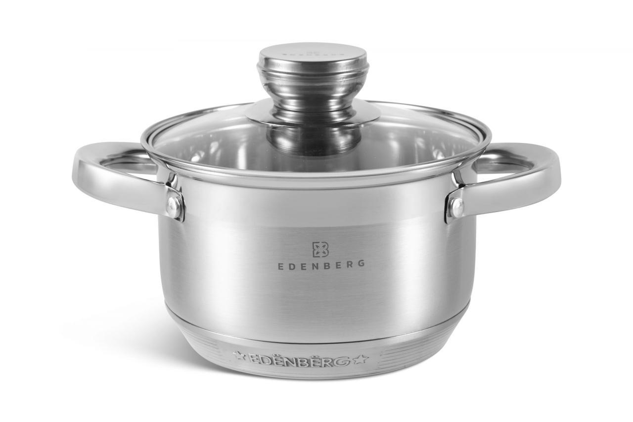 Набір каструль з кришками Edenberg EB-4032 із нержавіючої сталі 8 пр. (57-46-EB-4032) - фото 5 Набір каструль з кришками Edenberg EB-4032 із нержавіючої сталі 8 пр. (57-46-EB-4032) - фото 5