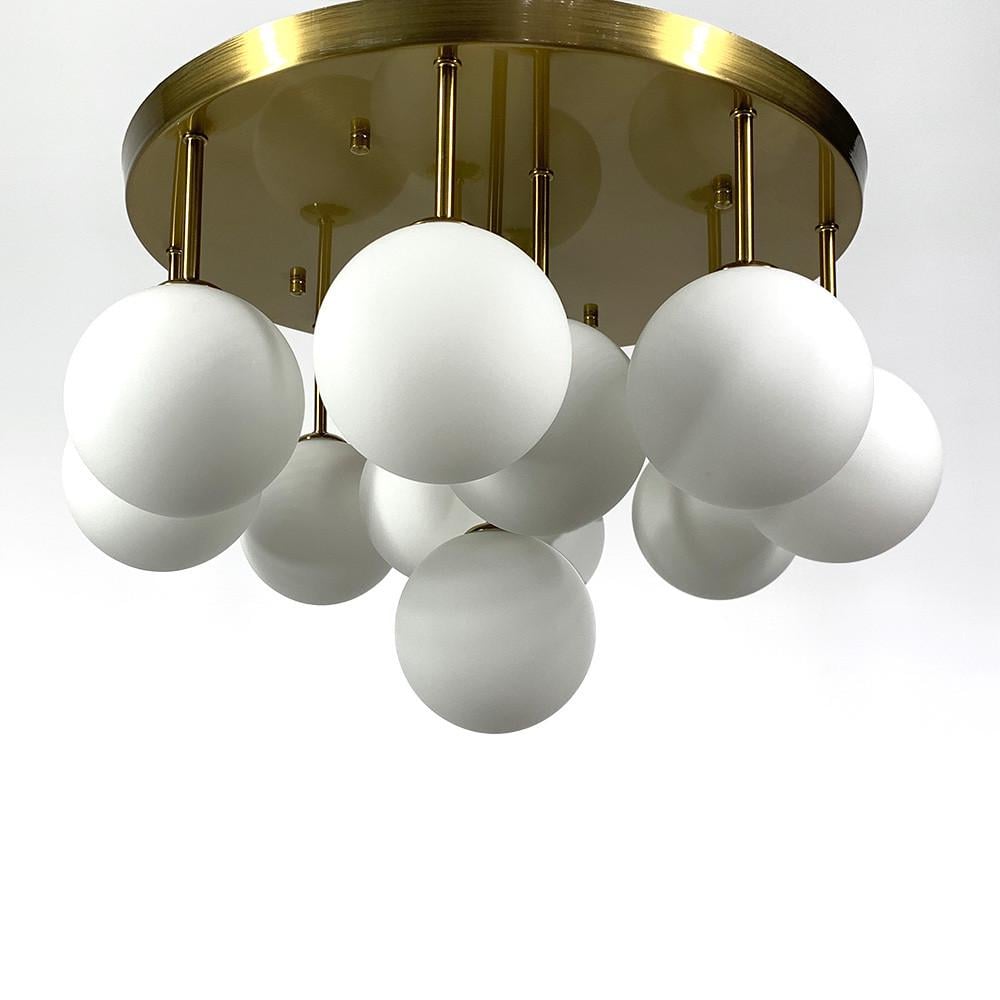 Люстра потолочная на 11 матовых плафонов Золотой (AS122 GD)