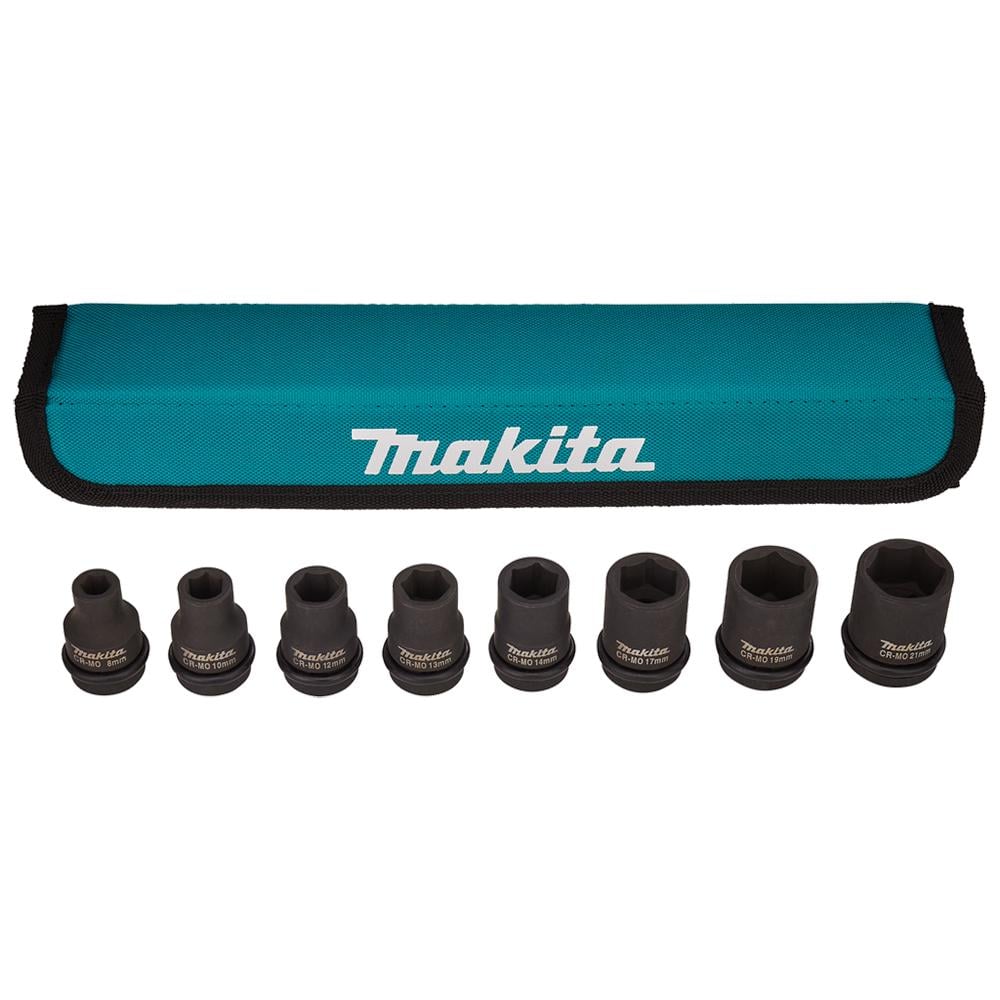 Набір ударних головок Makita 1/2'' 8 шт. (E-02989)