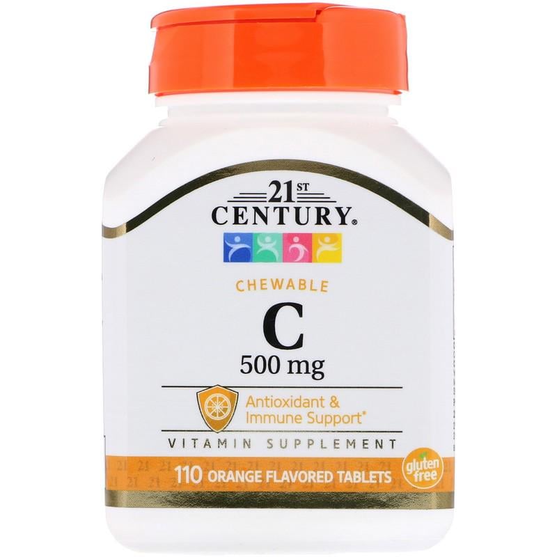 Витамины 21st Century Chewable C 500 мг 110 таблеток