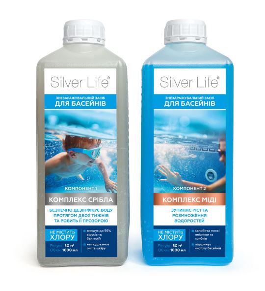 Комплекс для бассейнов Silver Life серебряный бактерицидный 50 м3 2x1000 мл (1349) Комплекс для бассейнов Silver Life серебряный бактерицидный 50 м3 2x1000 мл (1349)