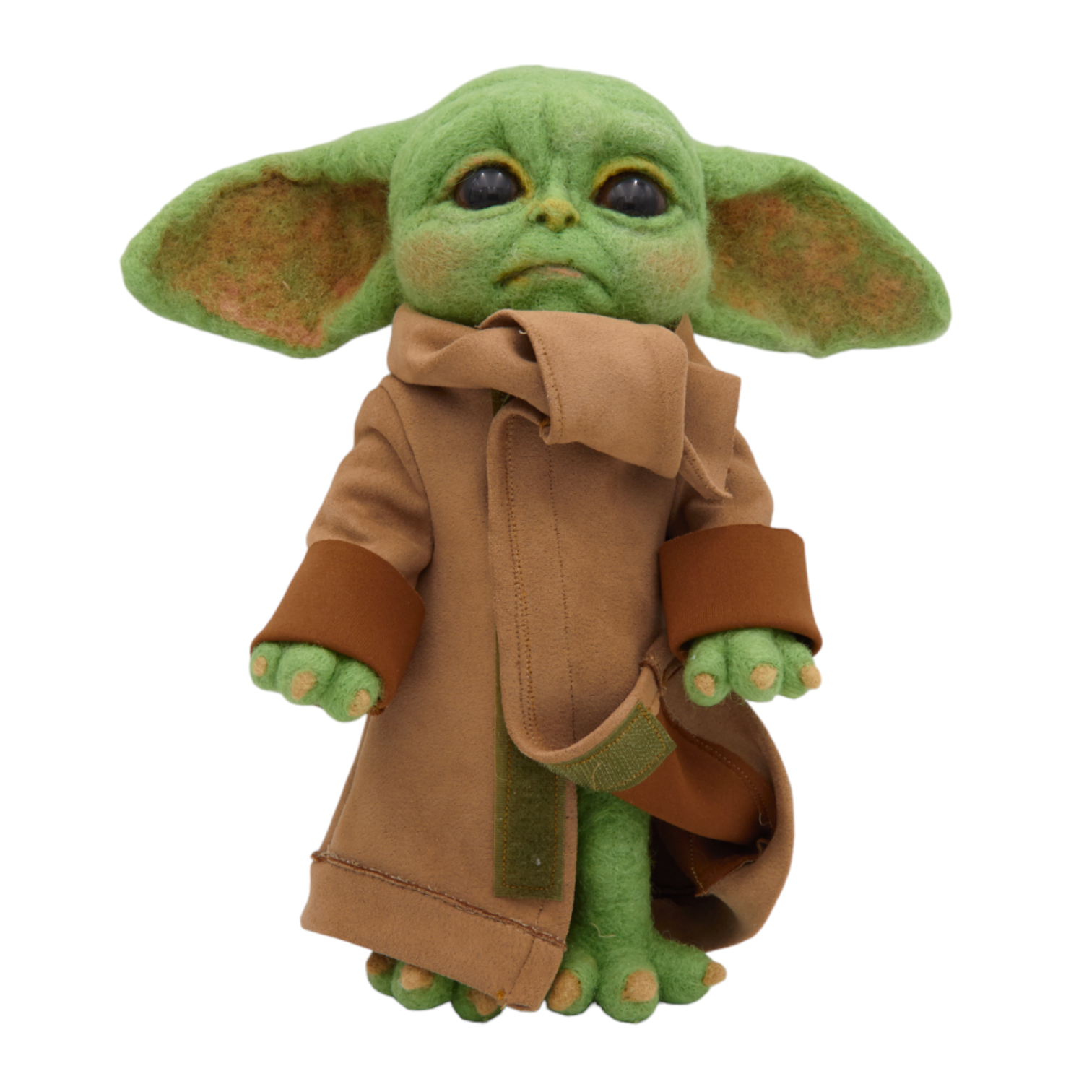 Игрушка ручной работы Yoda Star Wars сухое валяние из шерсти 27 см (01_P0502021332) - фото 4