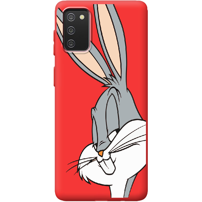 Чехол BoxFace Samsung A025 Galaxy A02S Lucky Rabbit Красный силикон (41511-bk81-41675)