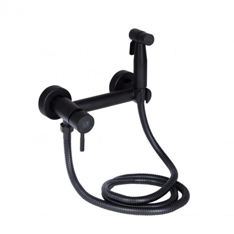 Набор для гигиенического душа со смесителем Lidz Aria 110 LDARI110BLA43394 округлый Black (35970453)