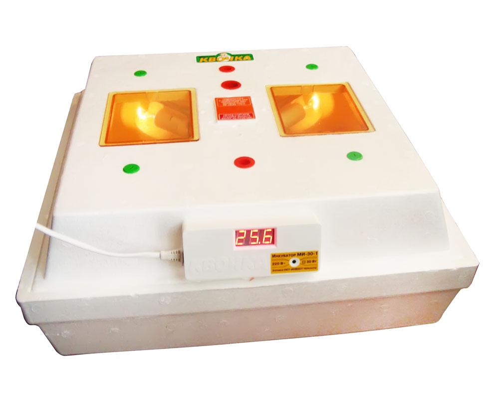 Електронний цифровий інкубатор Квочка МІ-30-1 на 70 яєць