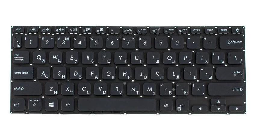 Клавиатура для ноутбука Asus X420 series rus без кадра Black (167546)