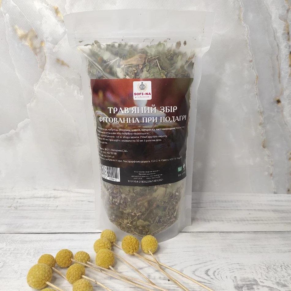 Сбор травяной фитированный при подагре 80 г (1770025793)