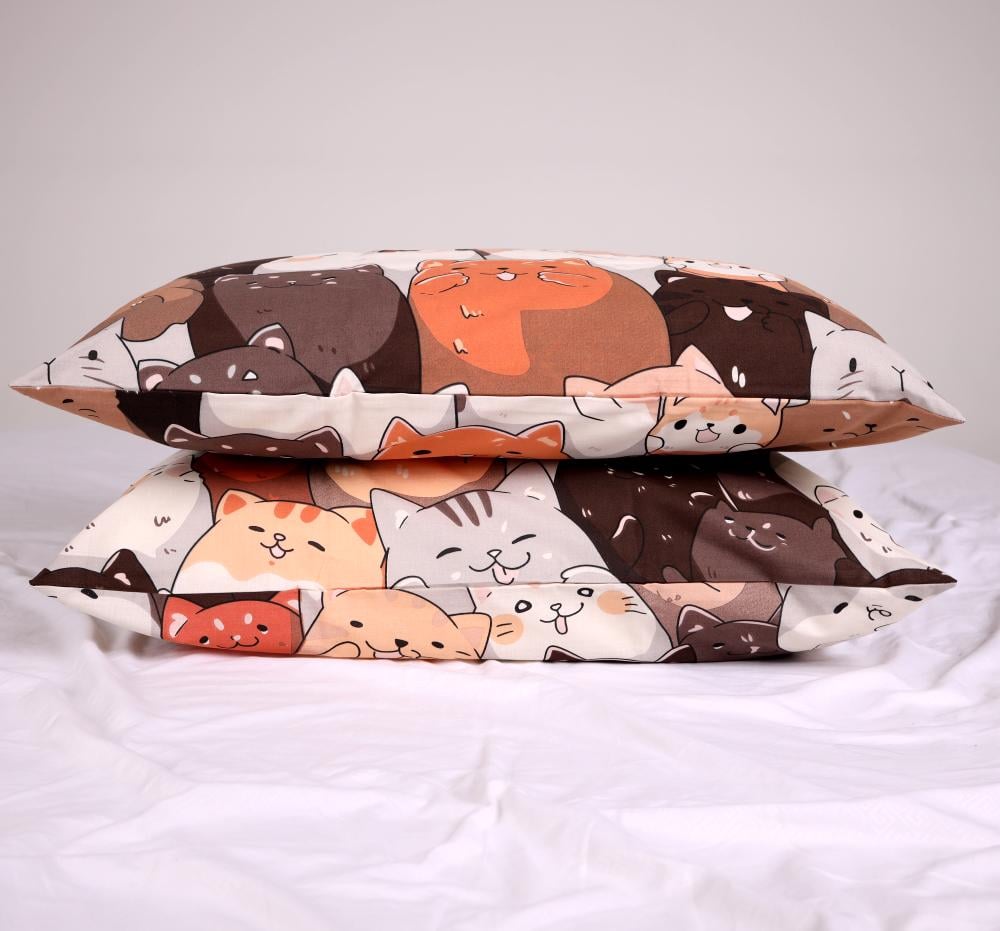 Набор наволочек Meow Family бязь 50х70 см 2 шт. (43211511)