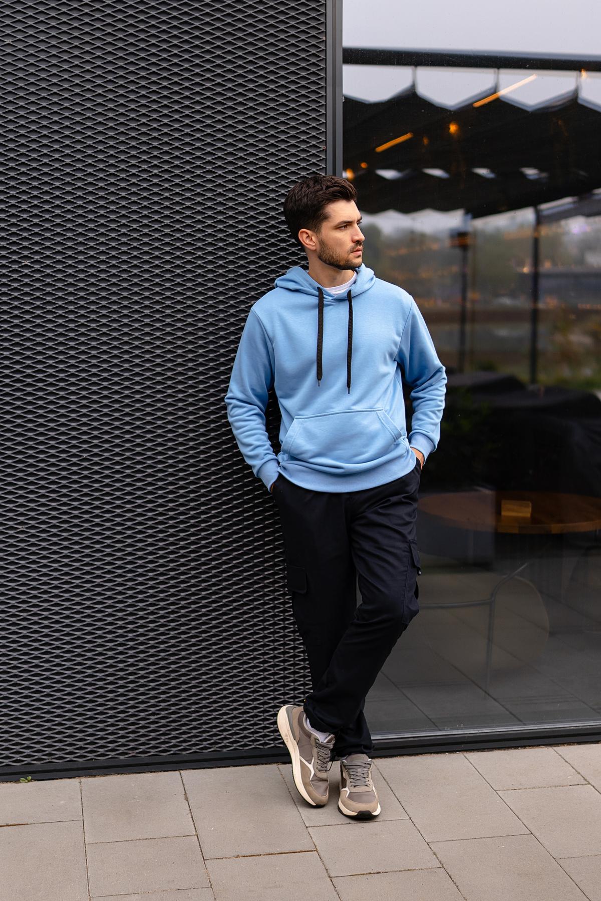 Худи мужское Explore с капюшоном S Голубой (1334985813/2/1) - фото 6 Худи мужское Explore с капюшоном S Голубой (1334985813/2/1) - фото 6