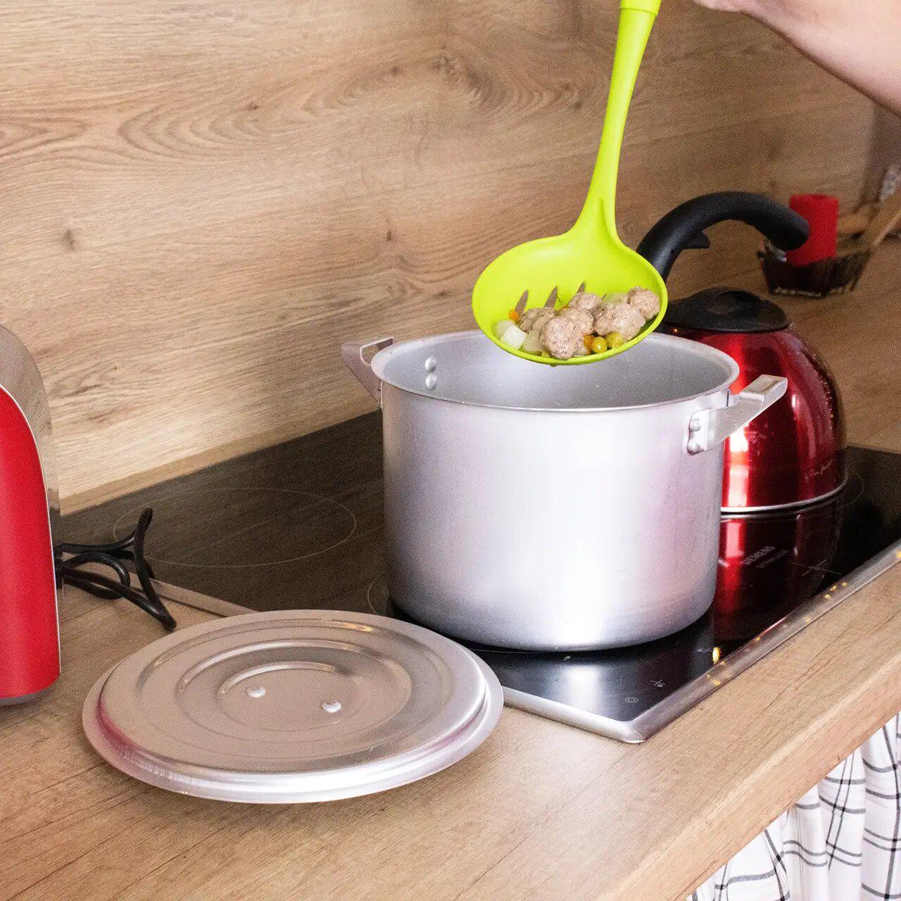 Кастрюля алюминиевая с крышкой Interos цилиндрическая 2,5 л (4626) - фото 4